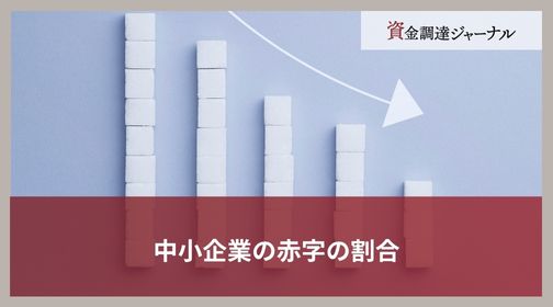 中小企業の赤字の割合