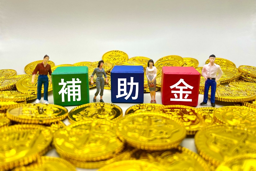 補助金について考えるビジネスマン