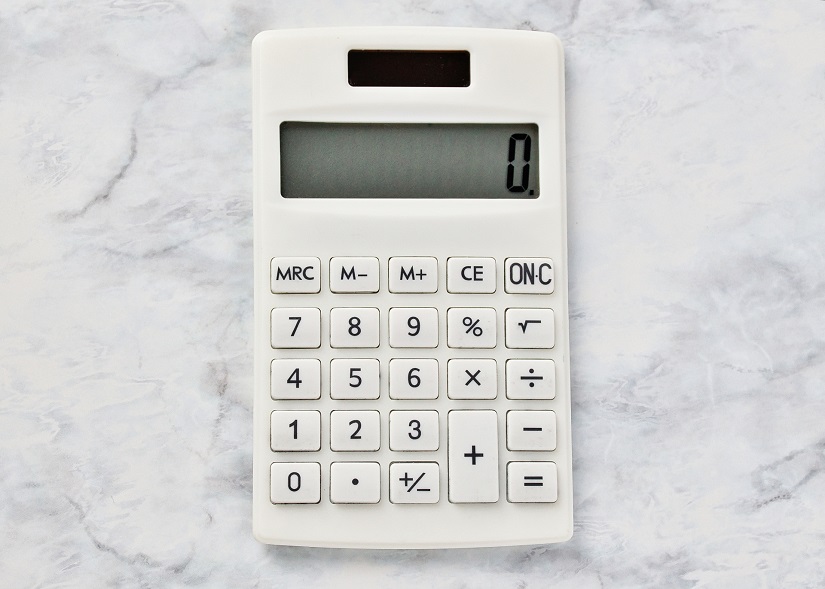 電卓　ゼロ表示