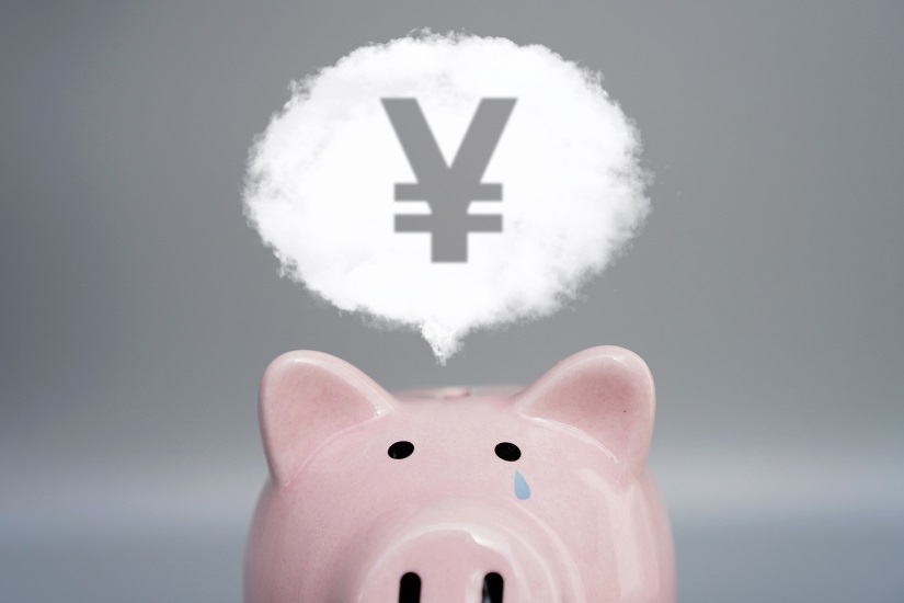お金　ない　貯金箱