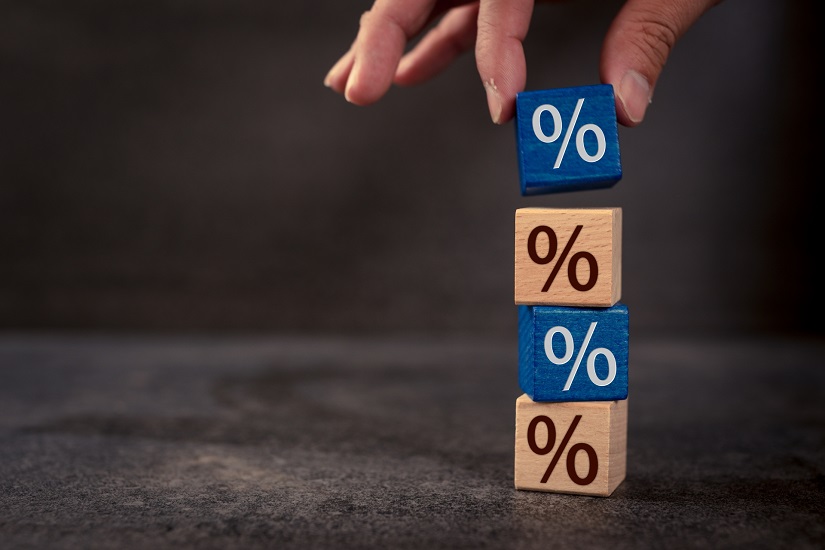 割合 パーセント 金利上昇 イメージ ブロック