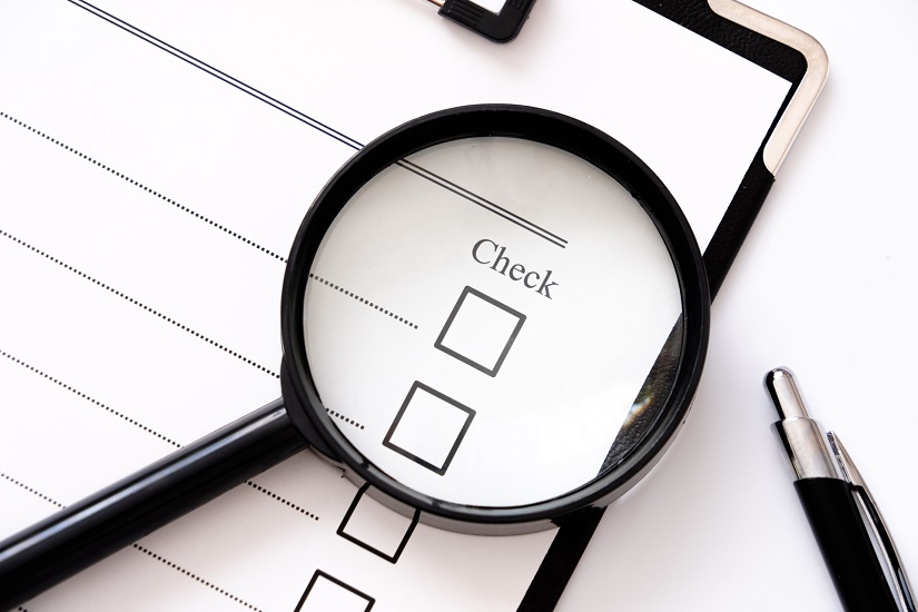 チェック項目 虫眼鏡