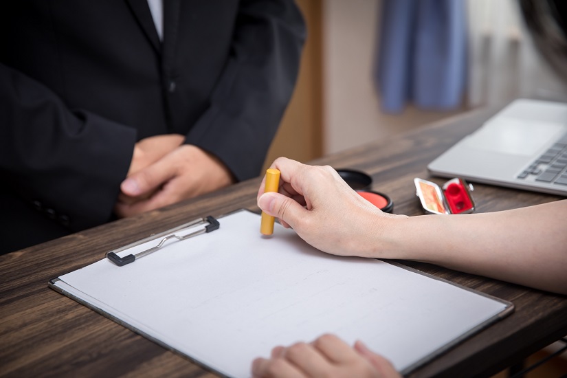 契約書 押印 印鑑