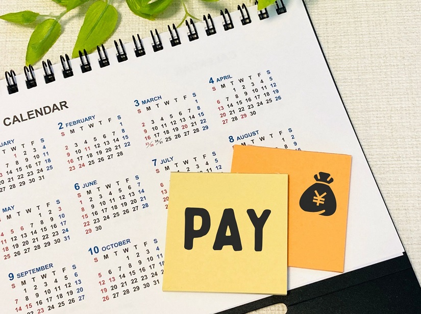 カレンダー　回収　期間　pay