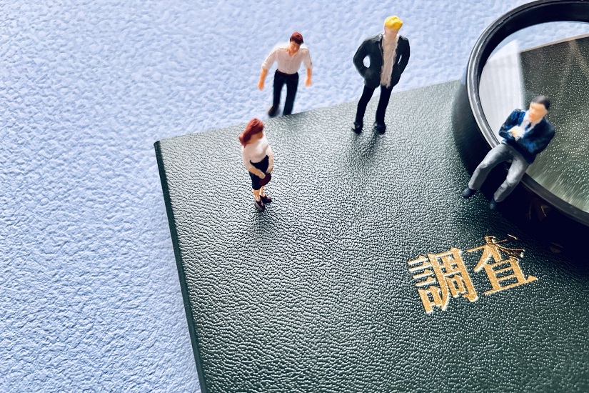 調査 虫眼鏡 怪しい