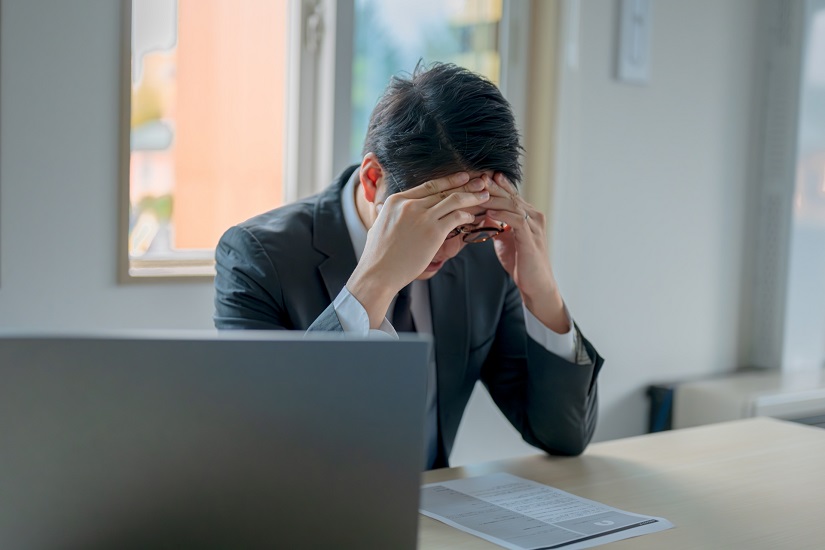 落ち込むビジネスマン