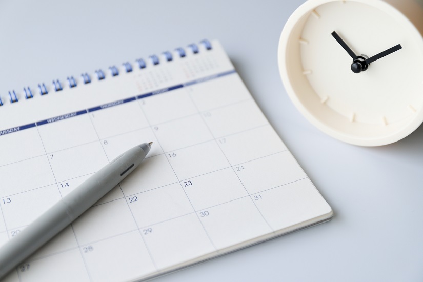 カレンダー　時計