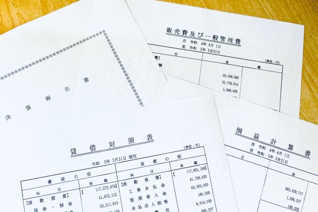 財務状況を示す書類